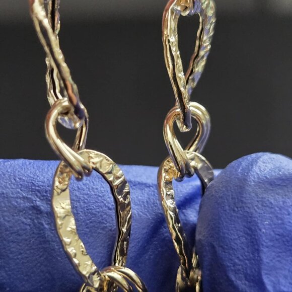 Chunky lightweight 18k gold bracelet - Picture 11 of 16